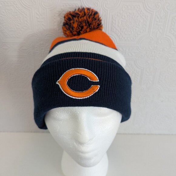 Budlight Promo Chicago Bears NFL Football Pom Beanie hat - Picture 1 of 7